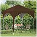 Tenda per feste a pop-up 194 x 194 x 245 cm Tortora - Foto miniatura 3