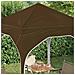 Tenda per feste a pop-up 194 x 194 x 245 cm Tortora - Foto miniatura 4
