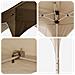 Tenda per feste a pop-up 194 x 194 x 245 cm Tortora - Foto miniatura 9