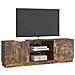 Mobile TV Rovere Fumo 150 x 31 x 47 cm Legno ingegnerizzato - Foto miniatura 2