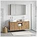 Set di Armadi da Bagno 4 pcs Rovere Artigianale - Foto miniatura 2
