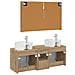 Set di Armadi da Bagno 4 pcs Rovere Artigianale - Foto miniatura 8