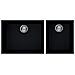 Lav. Quadra 210 2v Full Black 40 Sotto Top - Foto miniatura 1