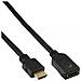 cavo prolunga hdmi high speed, fullhd 1080p. , uhd 2.160p, type-a maschio / type-a femmina, pin dorati, nero, 2m - Foto miniatura 1