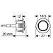 Luce Da Incasso Ambra 12/24v S-14 Cromata - Foto miniatura 2