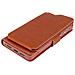 Custodia Smartphone 5,0"" A 5,3'' Universale Portafoglio Porta-carte Cammello - Foto miniatura 2