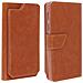 Custodia Smartphone 5,0"" A 5,3'' Universale Portafoglio Porta-carte Cammello - Foto miniatura 1