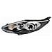 Proiettore Faro Destro Dx Ford Fiesta Cornice Nera 10/08>12/12 H7-h1 - Foto miniatura 1