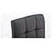 Sedia Lounge di Design Palma V2 - Sedia Sgabello Girevole E Imbottita in Tessuto Trapunto - Sgabello Regolabile E Telaio in Metallo Cromato Nero - Foto miniatura 5