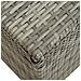 Baule da Giardino in Polyrattan 200x50x60 cm Grigio - Foto miniatura 5
