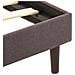 Lettino Prendisole con Cuscino in Polyrattan Nero - Foto miniatura 6