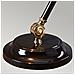 Lampada Da Tavolo A 1 Luce Nero, Ottone Lucido, E27 - Foto miniatura 2