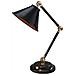 Lampada Da Tavolo A 1 Luce Nero, Ottone Lucido, E27 - Foto miniatura 4