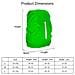 Copertura Antipioggia Impermeabile Lama 2pcs Per Lo Zaino Riflettente Antipioggia Protector Anti-polvere E Anti-furto L 41l-55l Nero Verde - Foto miniatura 2