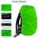 Copertura Antipioggia Impermeabile Lama 2pcs Per Lo Zaino Riflettente Antipioggia Protector Anti-polvere E Anti-furto L 41l-55l Nero Verde - Foto miniatura 4