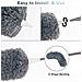 Allungabile Feather Duster Microfibra Duster Con Extra Lungo 100 Pollici Telescopico Pole Telescopico Bombolette Con Pieghevole Testa Mano Duster Per Pulizia Ad Alta Ventilatore A Soffitto Tende Ragnatela Auto - Foto miniatura 4
