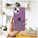 Custodia Compatibile Con Apple Iphone 13 In Viola Con Glitter - Coperchio Protettivo In Silicone Tpu Flessibile Con Glitter Scintillanti - Foto miniatura 8