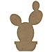 Cactus A Palla In Legno Mdf Per Decorare - 15 Cm - Foto miniatura 1