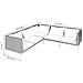 Set Divani Giardino 5 Pz Con Cuscini In Polyrattan Grigio Scuro - Foto miniatura 6