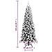 Albero Di Natale Artificiale Con Neve Floccata 210 Cm Pvc E Pe - Foto miniatura 3
