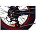 Fatty - Nero Opaco E Rosso - 250w / 10ah - Bicicletta Elettrica Fat - Bicicletta Elettrica Fat Da 20 Pollici - Foto miniatura 5