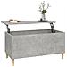 Tavolino Salotto Grigio Cemento 90x44,5x45 Cm Legno Multistrato - Foto miniatura 8