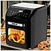 Forno Friggitrice Ad Aria Calda 12lt Digitale 1800w Frigge Cuoce Senza Olio Nero - Foto miniatura 8