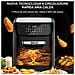 Forno Friggitrice Ad Aria Calda 12lt Digitale 1800w Frigge Cuoce Senza Olio Nero - Foto miniatura 10