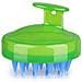Spazzola Per Massaggio E Peeling Del Cuoio Capelluto Verde - Foto miniatura 1