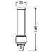 Ledvance Lampadina Led Attacco Un'estremità G24d-2 Opale 7w 700lm 3000k Ip20 120° [lv-4058075823136] - Foto miniatura 4