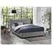 Letto Matrimoniale Brunetta, Letto Contenitore Con Rivestimento In Tessuto, 100% Made In Italy, Apertura Frontale, Adatto Per Materasso Cm 160x190, Grigio - Foto miniatura 1