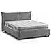 Letto Matrimoniale Brunetta, Letto Contenitore Con Rivestimento In Tessuto, 100% Made In Italy, Apertura Frontale, Adatto Per Materasso Cm 160x190, Grigio - Foto miniatura 4