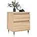 Comodini 2pz Rovere Sonoma 40x35x50 Cm In Legno Multistrato - Foto miniatura 3