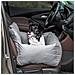Seggiolino Auto Per Cani Piccoli Sfoderabile E Lavabile Con Cinghie Di Sicurezza, Grigio Scuro - Foto miniatura 2