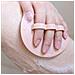Spazzola Per Doccia In Silicone, Scrub Corpo Beige - Foto miniatura 4