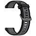 Cinturino In Silicone Da 20 Mm Per Samsung Galaxy Watch 6/5/4, Garmin Forerunner 165 Black+grey - Foto miniatura 1