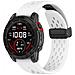 Cinturino In Silicone Garmin Fenix 8 43mm Con Foro E Chiusura Pieghevole - Bianco White - Foto miniatura 1