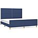 Giroletto Senza Materasso Blu 180x200 Cm In Tessuto - Foto miniatura 2