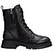 Black Casual Closed Ladies Mid Height Boots Stivaletti Pelle Scarpe Donna Nero Eu 38, Z9804-00 - Foto miniatura 2