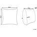 Set Di 2 Cuscini Palmier Velluto 45 X 45 Cm Bianco Sporco Modello Natalizio - Foto miniatura 7
