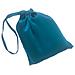 Custodia Per Maschera Per Occhi In Seta Di Lusso, Borsa Con Coulisse In Seta Di Gelso Al 100% Blue - Foto miniatura 1