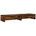 Supporto Monitor Con Cassetti Rovere 100x27x15 Cm In Truciolato - Foto miniatura 2