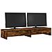 Supporto Monitor Con Cassetti Rovere 100x27x15 Cm In Truciolato - Foto miniatura 3