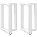 Gambe Tavolo Pranzo Forma T 2pz Bianco 50x35x(72-73)cm Acciaio - Foto miniatura 1