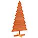Albero Di Natale Marrone Cera 150 Cm In Legno Massello Di Pino - Foto miniatura 2