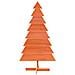 Albero Di Natale Marrone Cera 150 Cm In Legno Massello Di Pino - Foto miniatura 3