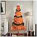 Albero Di Natale Marrone Cera 150 Cm In Legno Massello Di Pino - Foto miniatura 1