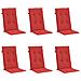 Lusso Casadino -  Cuscini Per Sedie 6 Pz Rossi 120x50x3 Cm In Tessuto - Foto miniatura 2