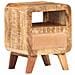 Comodino 30x30x41 Cm In Legno Di Mango Grezzo - Foto miniatura 4