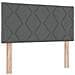 Letto con Rete con Materasso & LED Grigio Scuro 90x200 cm Tessuto - Foto miniatura 7